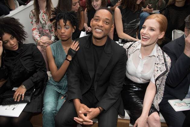 209246 Serge Arnal Starface 2016-07-05 Paris France Paris Fashion week. Defilé Haute Couture Automne Hiver 2016 Chanel. People. Smith, Will; Smith, Willow; Chastain, Jessica  Copyright: xSergexArnalx xStarfacex STAR_209246_082