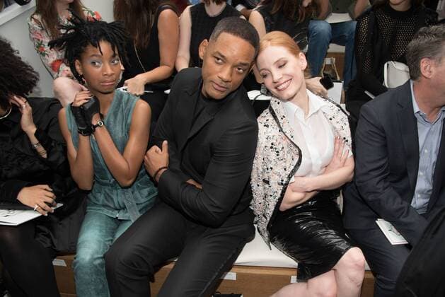 209246 Serge Arnal Starface 2016-07-05 Paris France Paris Fashion week. Defilé Haute Couture Automne Hiver 2016 Chanel. People. Smith, Will; Smith, Willow; Chastain, Jessica  Copyright: xSergexArnalx xStarfacex STAR_209246_085