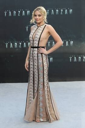 . 05 07 2016. London, United Kingdom. Margot Robbie arriving for The Legend of Tarzan premiere in London.  xStephenxLockx xi-Imagesx IIM-13090-0014
