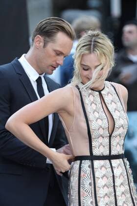. 05 07 2016. London, United Kingdom. Alexander Skarsgard and Margot Robbie arriving for The Legend of Tarzan premiere in London.  xStephenxLockx xi-Imagesx IIM-13090-0020