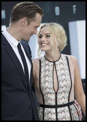 . 05 07 2016. London, United Kingdom. Tarzan and Jane... Alexander Skarsgard and Margot Robbie arriving at The Legend of Tarzan premiere in London.  xStephenxLockx xi-Imagesx IIM-13090-0031