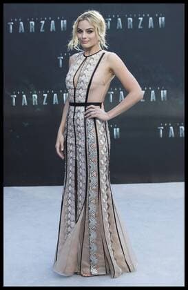 . 05 07 2016. London, United Kingdom. Margot Robbie arriving at The Legend of Tarzan premiere in London.  xStephenxLockx xi-Imagesx IIM-13090-0037