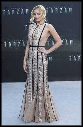 . 05 07 2016. London, United Kingdom. Margot Robbie arriving at The Legend of Tarzan premiere in London.  xStephenxLockx xi-Imagesx IIM-13090-0038