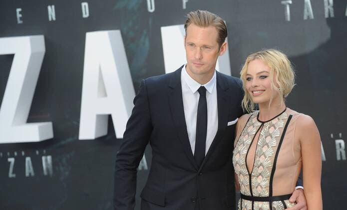 July 5, 2016 - England, United Kingdom - Alexander Skarsgard and Margot Robbie attend the European Premiere of The Legend Of Tarzan at Odeon Leciester Square. United Kingdom - ZUMAs147