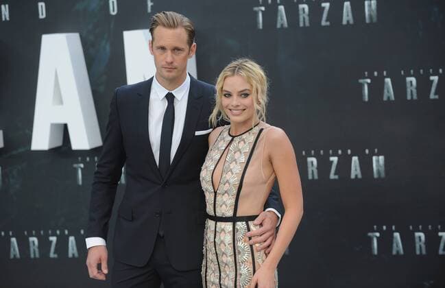 July 5, 2016 - England, United Kingdom - Alexander Skarsgard and Margot Robbie attend the European Premiere of The Legend Of Tarzan at Odeon Leciester Square. United Kingdom - ZUMAs147
