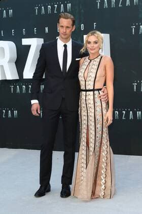 The Legend of Tarzan Premiere London.UK. Margot Robbie and Alexander Skarsgard at the UK Premiere of The Legend of Tarzan at the Odeon, Leicester Square, London. 5th July 2016. LMK73-60812-060716 