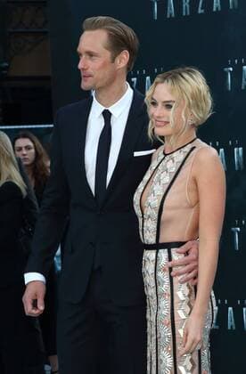 The Legend of Tarzan Premiere London.UK. Margot Robbie and Alexander Skarsgard at the UK Premiere of The Legend of Tarzan at the Odeon, Leicester Square, London. 5th July 2016. LMK73-60812-060716 