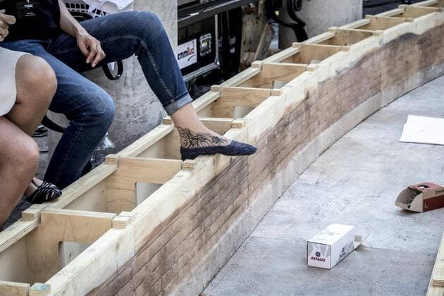 Rome, Trevi Fountain installation fashion show of Fendi  Roma