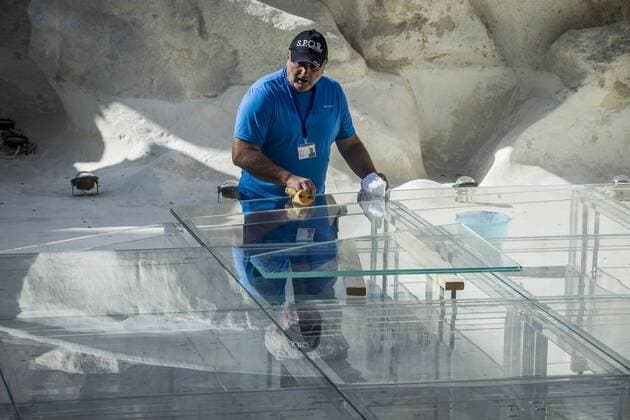 Rome, Trevi Fountain installation fashion show of Fendi  Roma