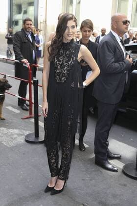 Paris Haute Couture Week - Promis vor Elie Saab Modenschau Razane Jammal PEOPLE : Modenschau Elie Saab - Haute Couture Herbst Winter - 06 07 2016 GwendolineLeGoffx 