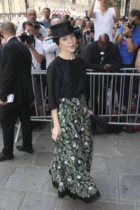 Paris Haute Couture Week - Promis vor Jean Paul Gaultier Modenschau Ulyana Sergeenko PEOPLE : Modenschau Jean Paul Gaultier - Haute Couture Herbst Winter - 06 07 2016 GwendolineLeGoffx 