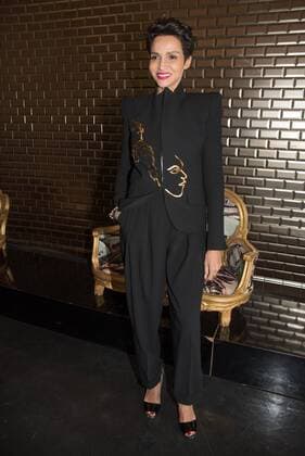 Paris Haute Couture Week - Promis bei Jean Paul Gaultier Modenschau 209290 Serge Arnal Starface 0000-00-00 Paris France Paris Fashion week. Defilé Haute Couture Automne Hiver 2016. Jean Paul Gaultier. People. Khelfa-Seydoux, Farida  Copyright: xSergexArnalx xStarfacex STAR_209290_015