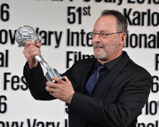French actor Jean Reno holds the Festival President s Award at the 51st Karlovy Vary International Film Festival in Karlovy Vary, Czech Republic, July 4, 2016. (CTKxPhoto KaterinaxSulova) CTKPhotoP201607040868101  SUK_7454