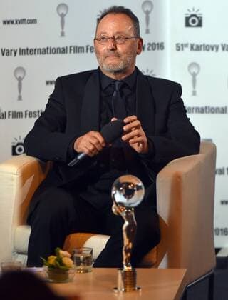 French actor Jean Reno speaks during a talk show of Czech anchorman Marek Eben at the 51st International Film Festival in Karlovy Vary, Czech Republic, July 4, 2015. (CTKxPhoto SlavomirxKubes) CTKPhotoP201607040861001  KBS_0138