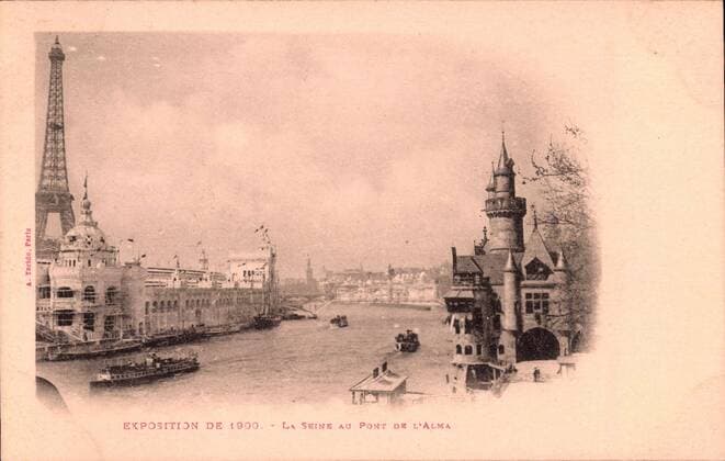 Paris, Exposition Internationale 1900, La Seine au Pont de l Alma !AUFNAHMEDATUM GESCHÄTZT!