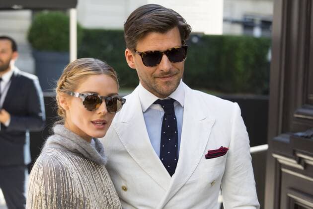 Paris Haute Couture Week - Promis vor Valentino Modenschau Olivia Palermo et Johannes Huebl PEOPLE : Modenschau Valentino - Fashion week - Paris - 06 07 2016 StephenCailletx 