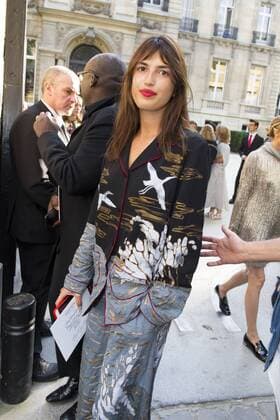 Paris Haute Couture Week - Promis vor Valentino Modenschau Jeanne Damas PEOPLE : Modenschau Valentino - Fashion week - Paris - 06 07 2016 StephenCailletx 