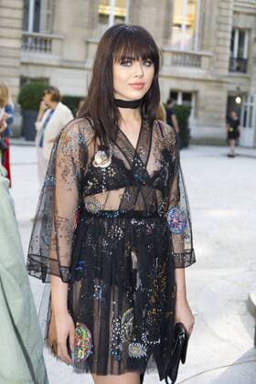Paris Haute Couture Week - Promis vor Valentino Modenschau Kristina Bazan PEOPLE : Modenschau Valentino - Fashion week - Paris - 06 07 2016 StephenCailletx 