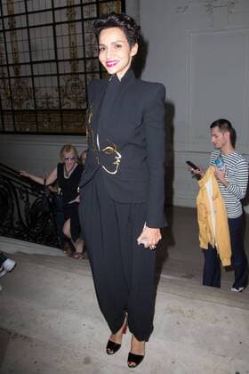Paris Haute Couture Week - Promis bei Jean Paul Gaultier Modenschau Farida Khelfa Seydoux PEOPLE : Modenschau Jean Paul Gaultier - Haute Couture Herbst Winter - 06 07 2016 Viktorx 