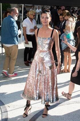 Paris Haute Couture Week - Promis vor Valentino Modenschau Giovanna Battaglia PEOPLE : Modenschau Valentino - Haute Couture Herbst Winter - 06 07 2016 Viktorx 