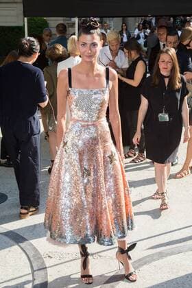 Paris Haute Couture Week - Promis vor Valentino Modenschau Giovanna Battaglia PEOPLE : Modenschau Valentino - Haute Couture Herbst Winter - 06 07 2016 Viktorx 