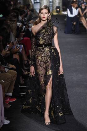 209311 Marineau Starface 2016-07-06 Paris France Paris Fashion week. Defilé Haute Couture Automne Hiver 2016 Elie Saab. Elie Saab, Couture autumn-winter 2016 Paris, France Editorial use only  Copyright: xMarineaux STAR_209311_023