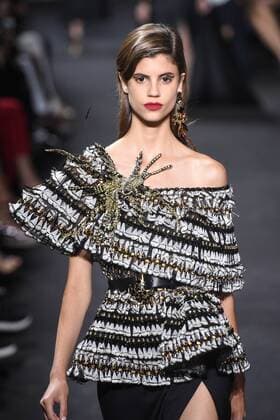 209311 Marineau Starface 2016-07-06 Paris France Paris Fashion week. Defilé Haute Couture Automne Hiver 2016 Elie Saab. Elie Saab, Couture autumn-winter 2016 Paris, France Editorial use only  Copyright: xMarineaux STAR_209311_037