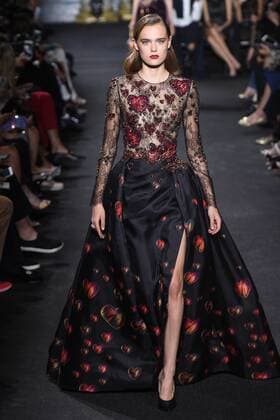 209311 Marineau Starface 2016-07-06 Paris France Paris Fashion week. Defilé Haute Couture Automne Hiver 2016 Elie Saab. Elie Saab, Couture autumn-winter 2016 Paris, France Editorial use only  Copyright: xMarineaux STAR_209311_051