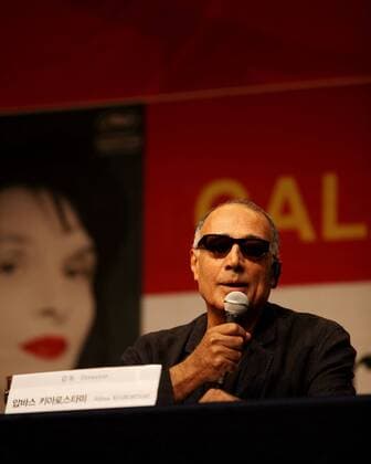 Oct 12, 2010 - Pusan, Korea - ABBAS KIAROSTAMI is answering the question at the press conference of 15th PIFF.  - ZUMAe70_