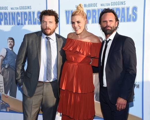 July 7, 2016 - Hollywood, California, U.S. - Danny McBride, Busy Phillips & Walton Goggins arrives for the premiere of the HBO s Vice Principals at the Avaoln theater. Hollywood U.S. - ZUMAo05_