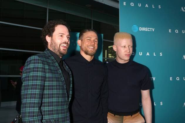 LOS ANGELES - JUL 7: Drake Doremus, Charlie Hunnam, Shaun Ross at the Equals LA Premiere at the ArcLight Hollywood on July 7, 2016 in Los Angeles, CA  KathyxHutchins