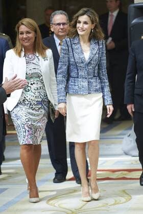 July 8, 2016 - Madrid, Madrid, Spain - Queen Letizia of Spain attended the Delivery of Queen Letizia Awards 2015 of the Royal Board on Disability at Palacio de El Pardo on July 8, 2016 in Madrid Madrid Spain  - ZUMAg15_