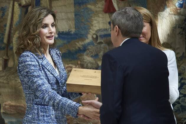 July 8, 2016 - Madrid, Madrid, Spain - Queen Letizia of Spain attended the Delivery of Queen Letizia Awards 2015 of the Royal Board on Disability at Palacio de El Pardo on July 8, 2016 in Madrid Madrid Spain  - ZUMAg15_