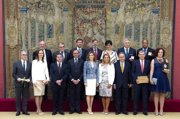 Königin Letizia von Spanien bei der Verleihung der Premio Reina Letizia 2015 im Palacio Real El Pardo. Madrid, 08.07.2016 Letizia von Spanien  Foto:xDyDxFotografosx xFuturexImage