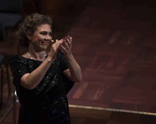 Rheingau Musik Festival German soprano Annette Dasch performs during Rheingau Music Festival in Wiesbaden, Germany, on July 8, 2016. The 29th Rheingau Music Festival is held from June 18 to August 27. ) GERMANY-GEISENHEIM-RHEINGAU MUSIC FESTIVAL-ANNETTE DASCH LuoxHuanhuan 