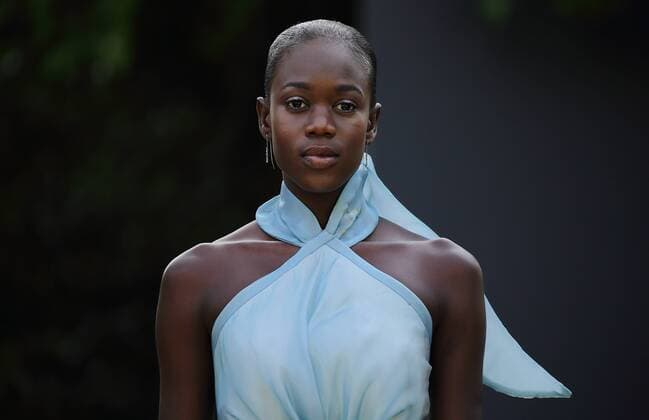 July 9, 2016 - Rome, Italy - Model on the catwalk for the Duch fashion designer ADDY VAN DEN KROMMENACKER at AltaRoma Fashion Week in Rome. Rome Italy - ZUMAi15_