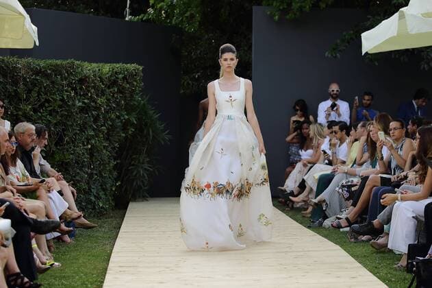 July 9, 2016 - Rome, Italy - Model on the catwalk for the Duch fashion designer ADDY VAN DEN KROMMENACKER at AltaRoma Fashion Week in Rome. Rome Italy - ZUMAi15_