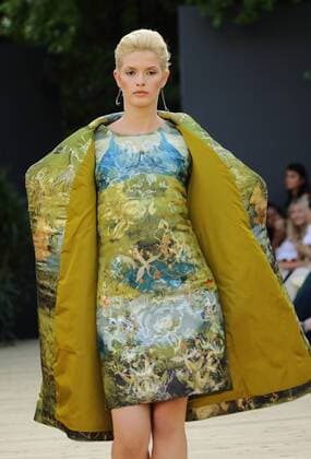 July 9, 2016 - Rome, Italy - Model on the catwalk for the Duch fashion designer ADDY VAN DEN KROMMENACKER at AltaRoma Fashion Week in Rome. Rome Italy - ZUMAi15_