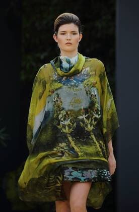 July 9, 2016 - Rome, Italy - Model on the catwalk for the Duch fashion designer ADDY VAN DEN KROMMENACKER at AltaRoma Fashion Week in Rome. Rome Italy - ZUMAi15_