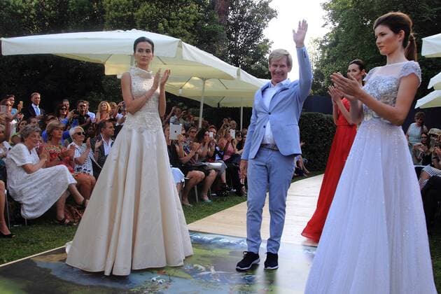July 9, 2016 - Rome, Italy - Model on the catwalk for the Duch fashion designer ADDY VAN DEN KROMMENACKER at AltaRoma Fashion Week in Rome. Rome Italy - ZUMAi15_