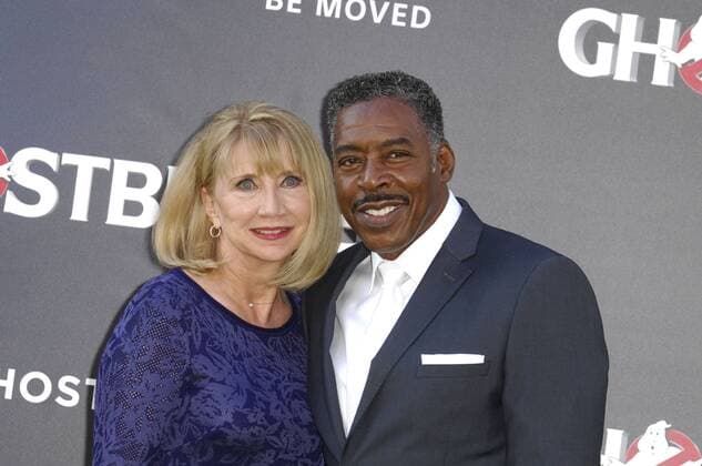 Ernie Hudson & wife Linda Kingsberg GHOSTBUSTERS FILM PREMIERE Hollywood Patrick Rideaux PicturePerfect