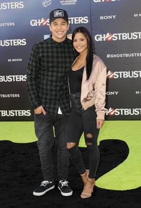 Austin Mahone & Katya Elise Henry GHOSTBUSTERS FILM PREMIERE Hollywood Patrick Rideaux PicturePerfect