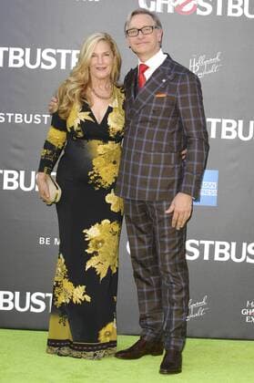 Paul Feig & wife Laurie Karon GHOSTBUSTERS FILM PREMIERE Hollywood Patrick Rideaux PicturePerfect
