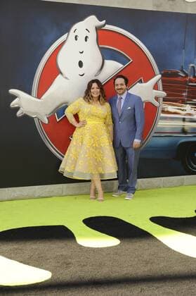 Melissa McCarthy & husband Ben Falcone GHOSTBUSTERS FILM PREMIERE Hollywood Patrick Rideaux PicturePerfect