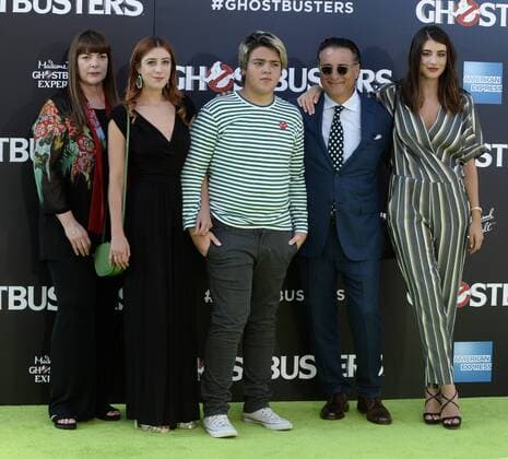 Cast member Andy Garcia and his wife Marivi Lorido Garcia (L) and their children attends the premiere of the motion picture comedy Ghostbusters at TCL Chinese Theatre in the Hollywood section of Los Angeles on July 9, 2016. Storyline: 30 years after Ghostbusters took the world by storm, the beloved franchise makes its long-awaited return. Director Paul Feig brings his fresh take to the supernatural comedy, joined by some of the funniest actors working today.  LAP2016070942 JIMxRUYMEN