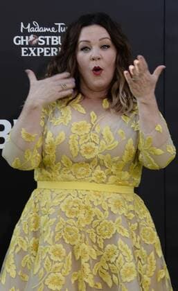 Cast member Melissa McCarthy attends the premiere of the motion picture comedy Ghostbusters at TCL Chinese Theatre in the Hollywood section of Los Angeles on July 9, 2016. Storyline: 30 years after Ghostbusters took the world by storm, the beloved franchise makes its long-awaited return. Director Paul Feig brings his fresh take to the supernatural comedy, joined by some of the funniest actors working today.  LAP2016070947 JIMxRUYMEN