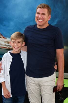 LOS ANGELES - JUL 9: Grayson Chrisley, Todd Chrisley at the Ghostbusters Premiere at the TCL Chinese Theater IMAX on July 9, 2016 in Los Angeles, CA  KathyxHutchins