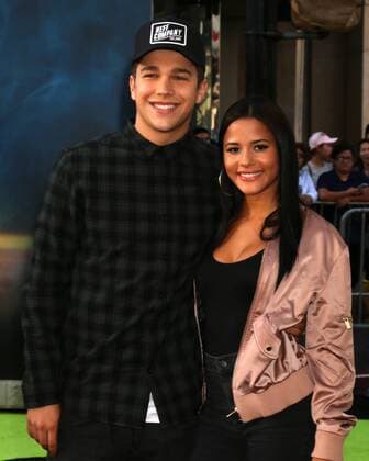 LOS ANGELES - JUL 9: Austin Mahone, Katya Henry at the Ghostbusters Premiere at the TCL Chinese Theater IMAX on July 9, 2016 in Los Angeles, CA  KathyxHutchins