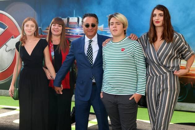 LOS ANGELES - JUL 9: Daughter, Marivi Lorido Garcia, Andy Garcia, Andres Garcia-Lorido at the Ghostbusters Premiere at the TCL Chinese Theater IMAX on July 9, 2016 in Los Angeles, CA  KathyxHutchins