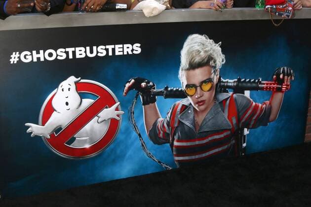 LOS ANGELES - JUL 9: Kate McKinnon Ghostbusters Poster at the Ghostbusters Premiere at the TCL Chinese Theater IMAX on July 9, 2016 in Los Angeles, CA  KathyxHutchins